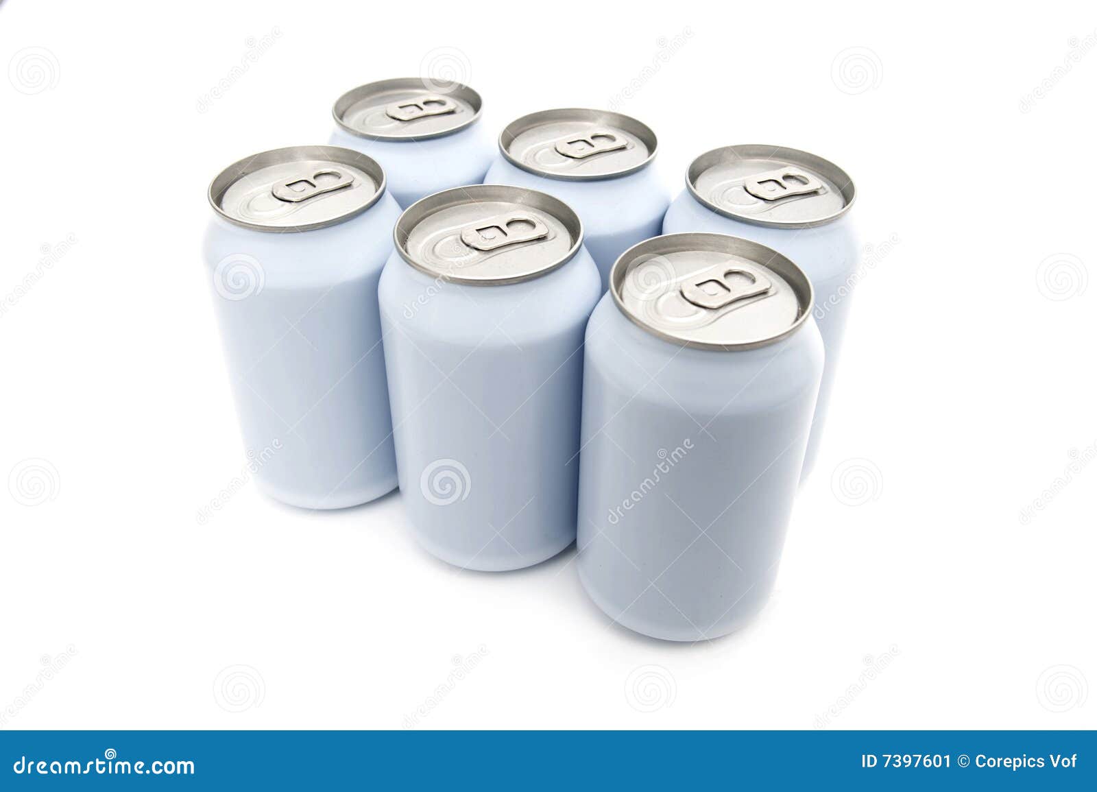 six pack beverage cans
