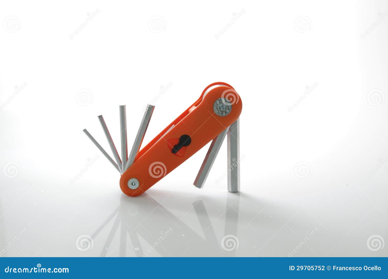 Folding Portable Pocket Hex Wrench Key Set Stock Photo Image of
