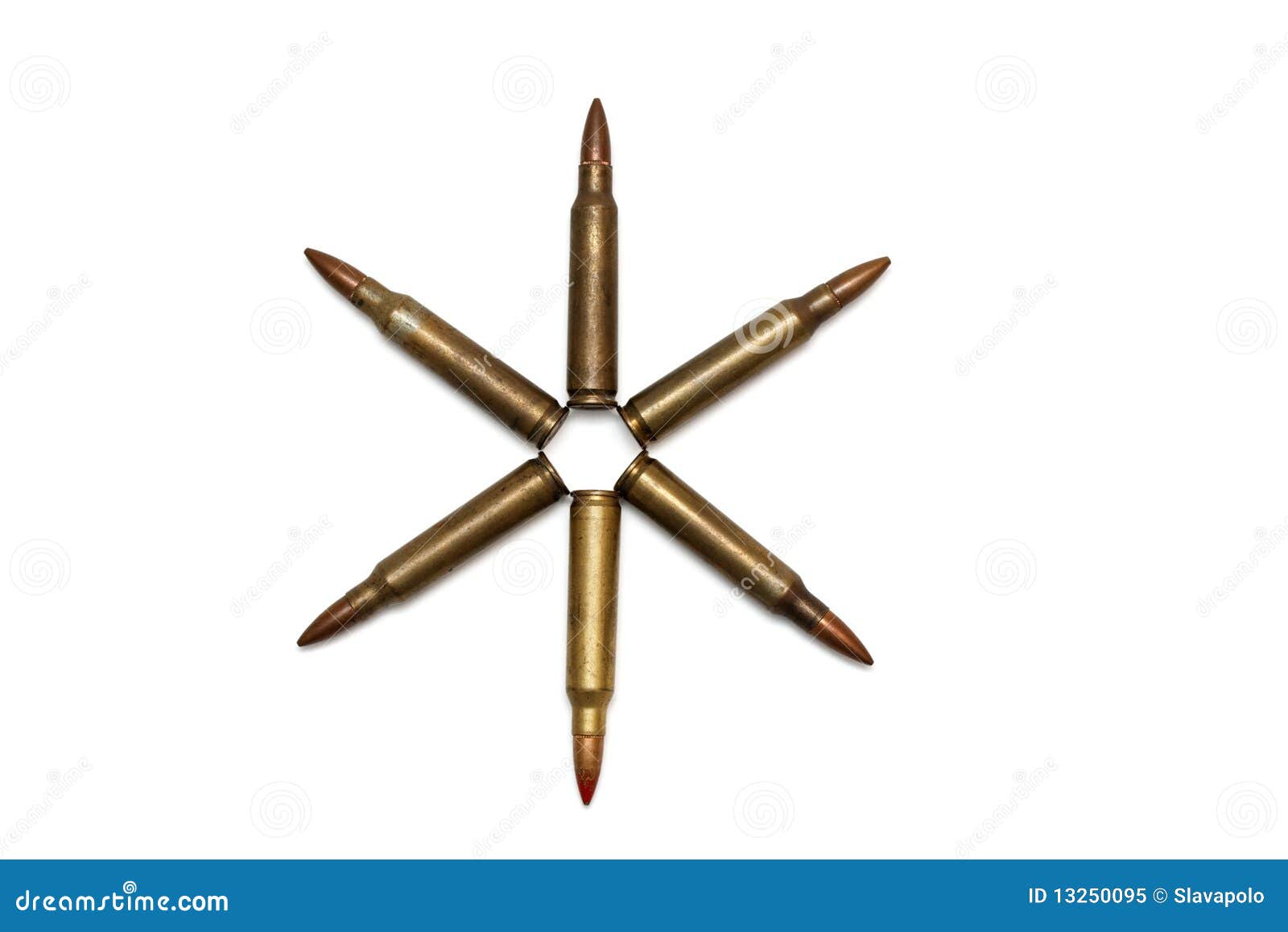 six-pointed star of m16 cartridges 