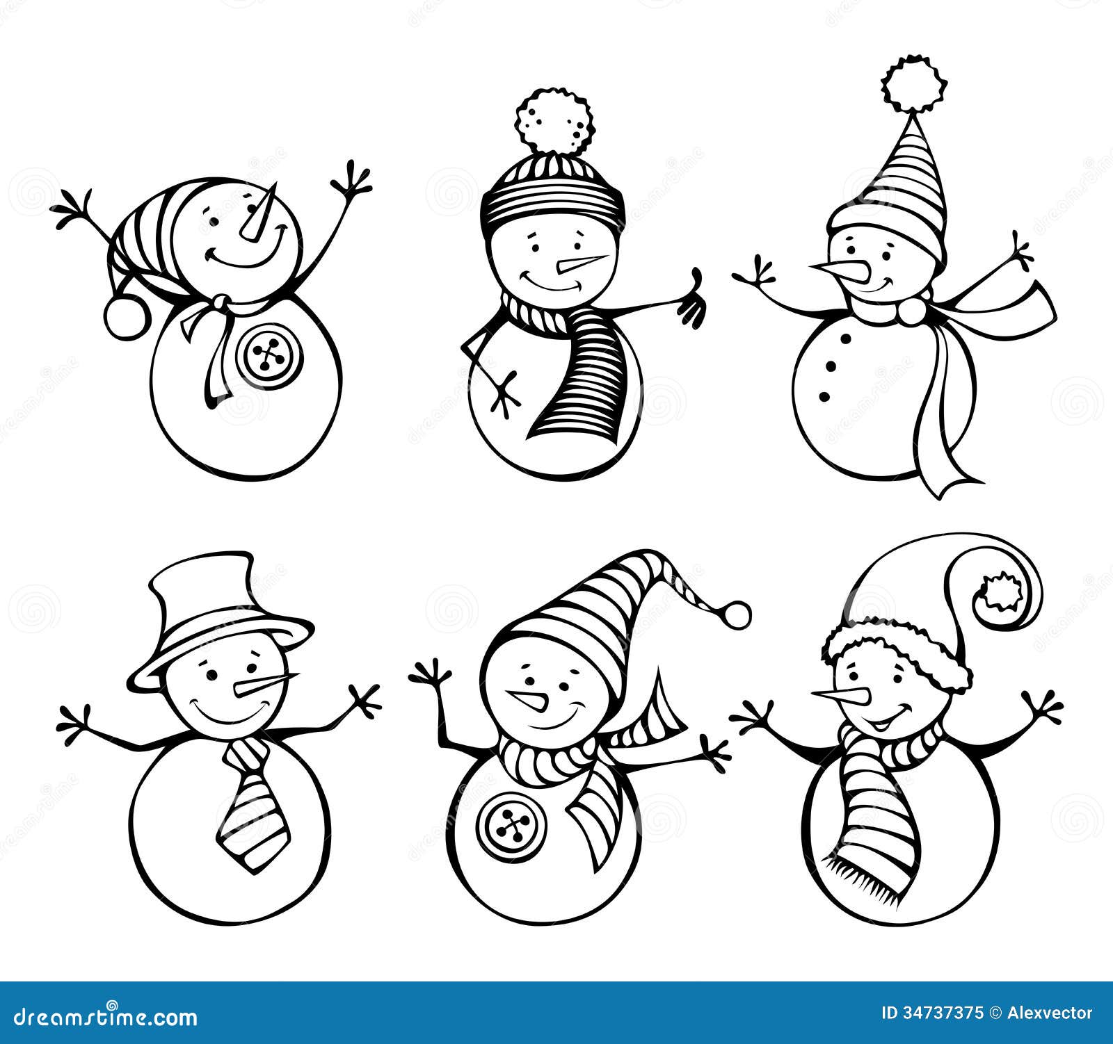 snowman clipart free black and white - photo #29