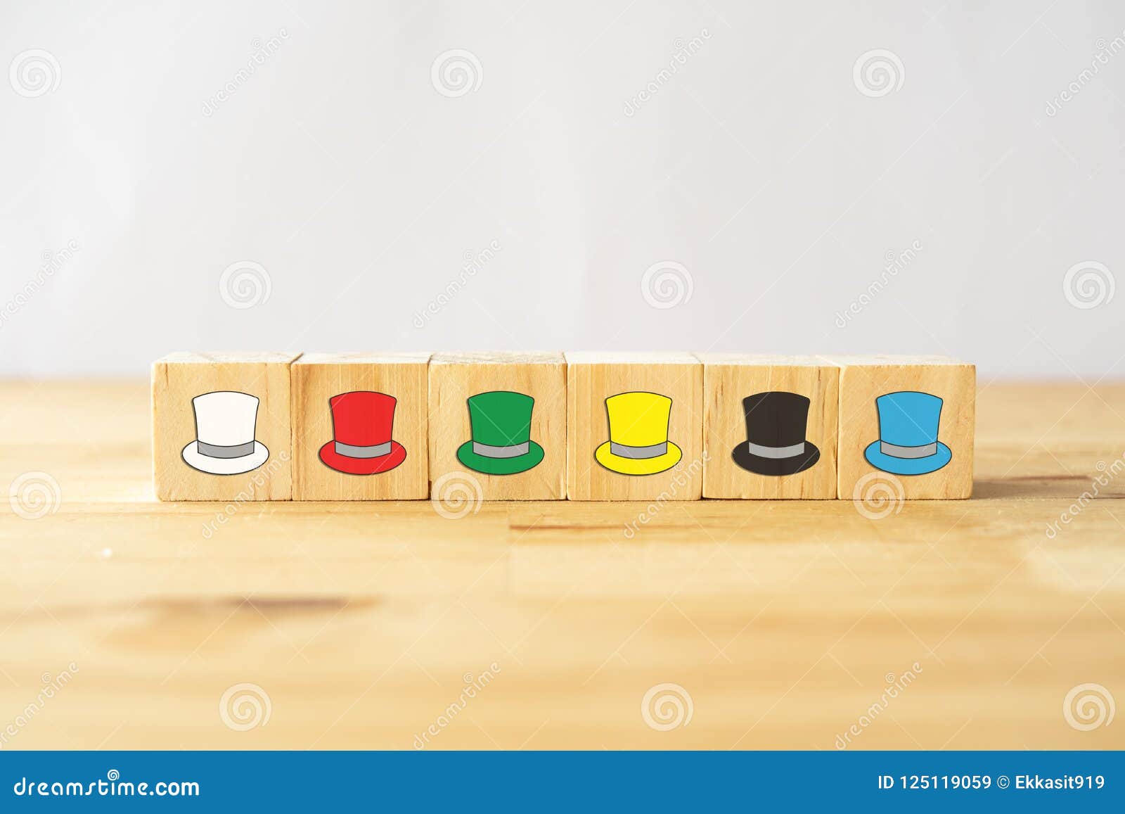 six thinking hats concept, the success way to under the human wear which hat when talking about, the hats including feeling/emotio