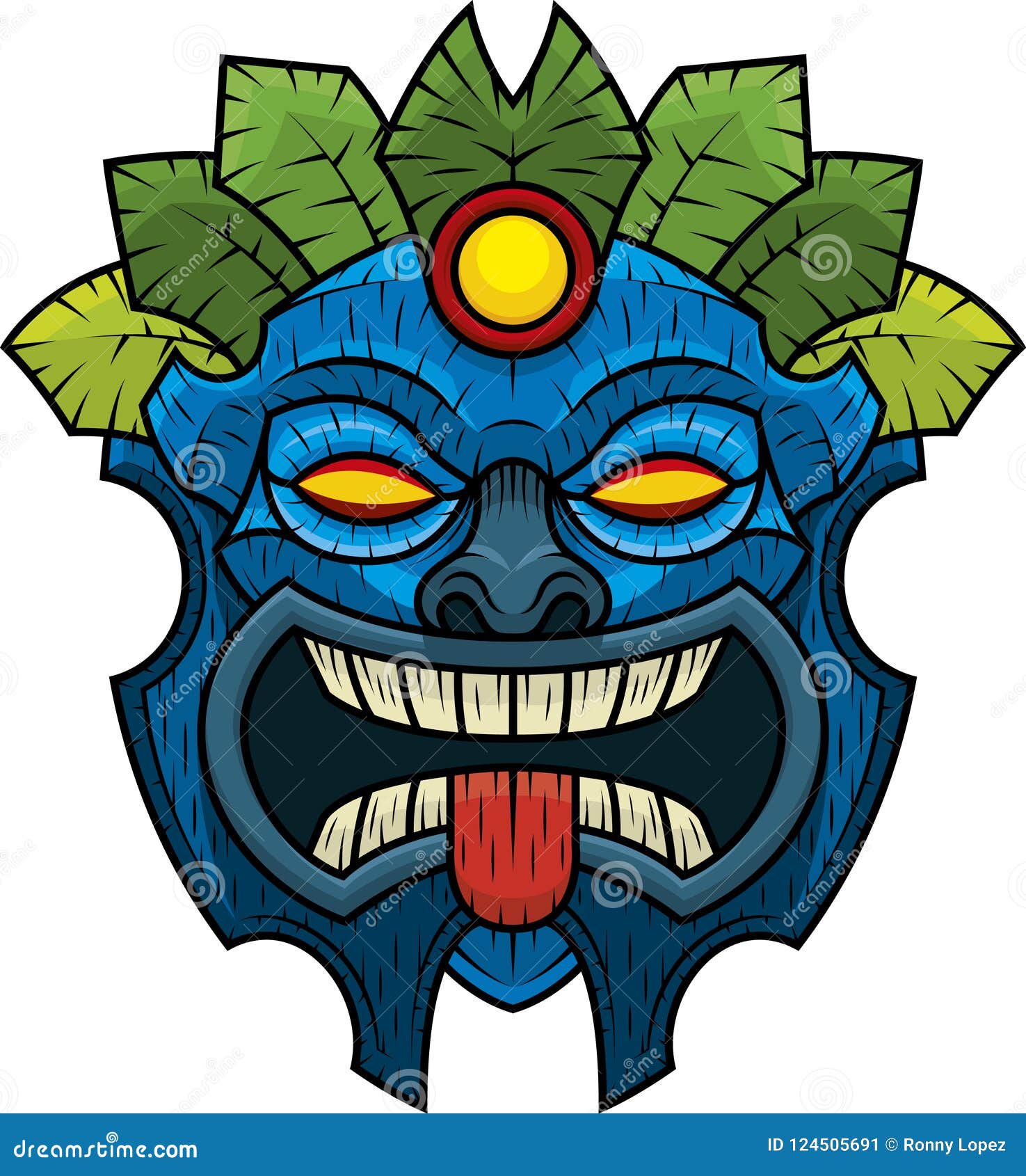 sixth model of tiki mask