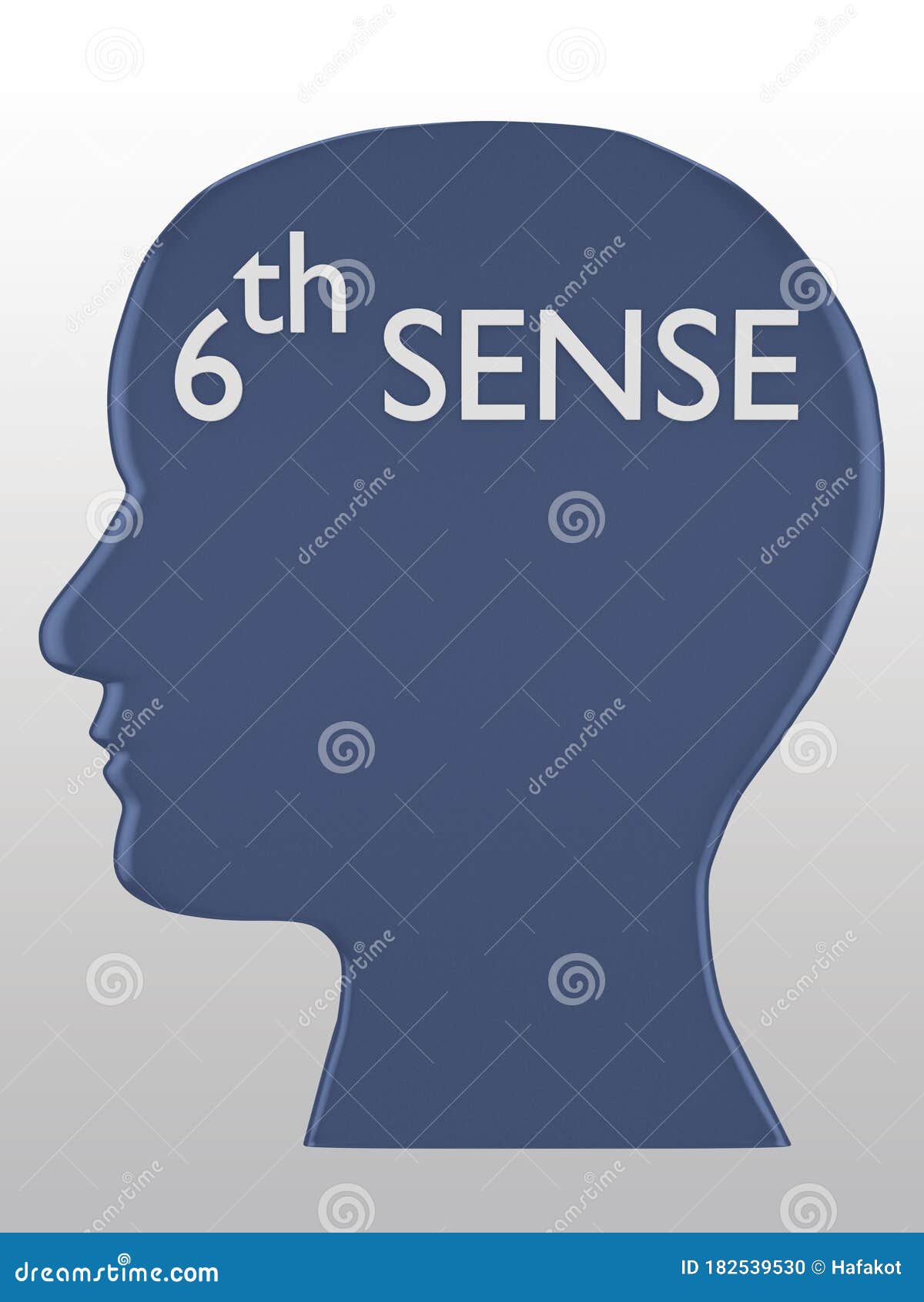 Sixth Sense concept stock illustration. Illustration of hands - 182539530