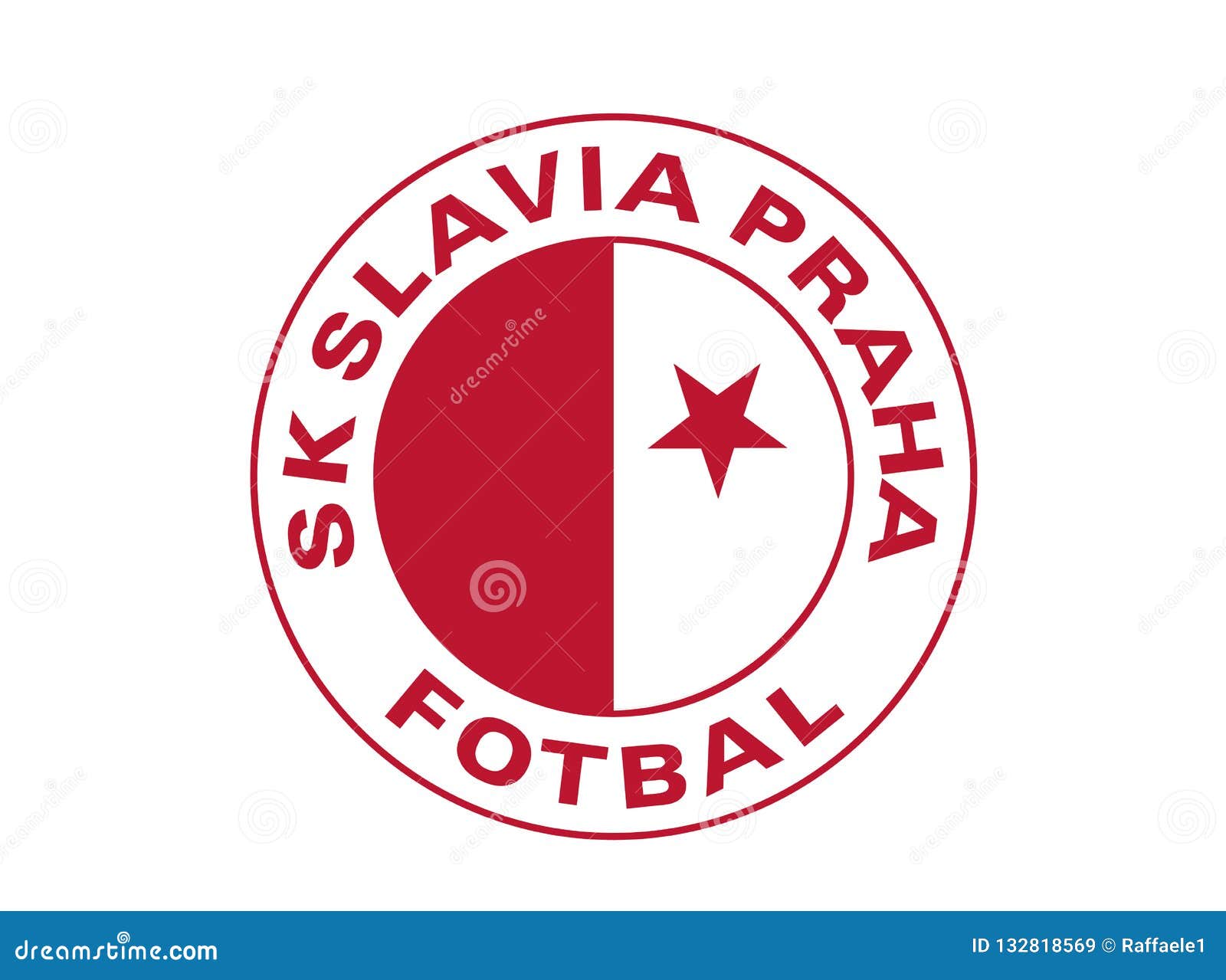 SK Slavia Praha Logo Vector Editorial Stock Image - Illustration of