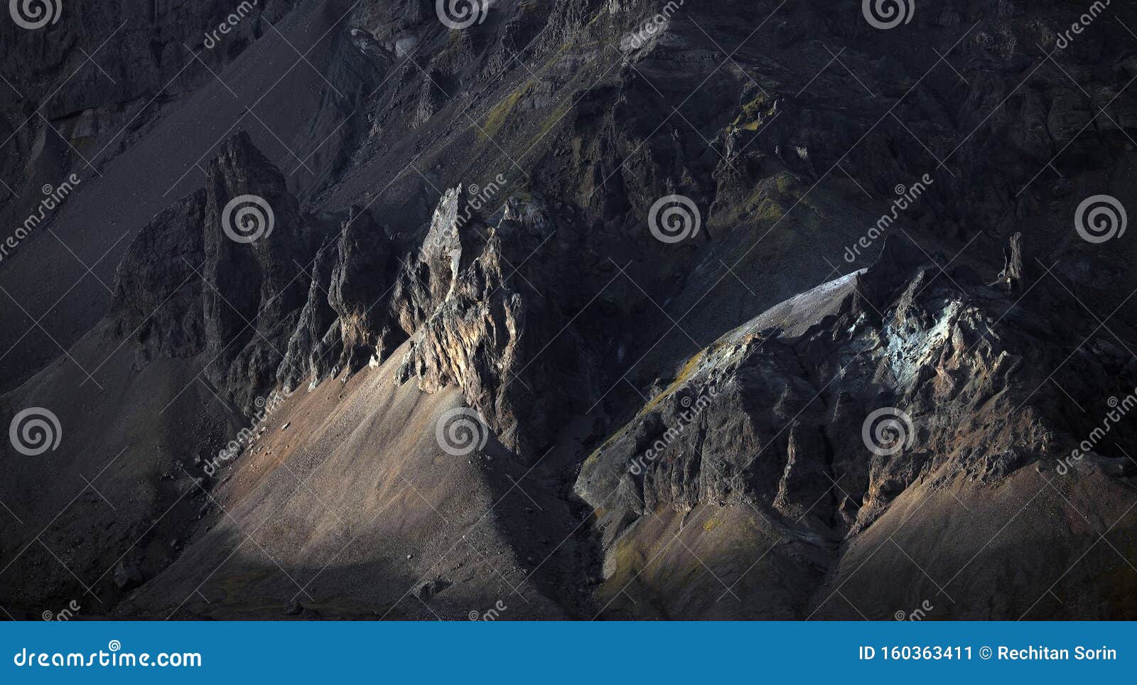 volcanic alpine landscape in skaftafell natural park