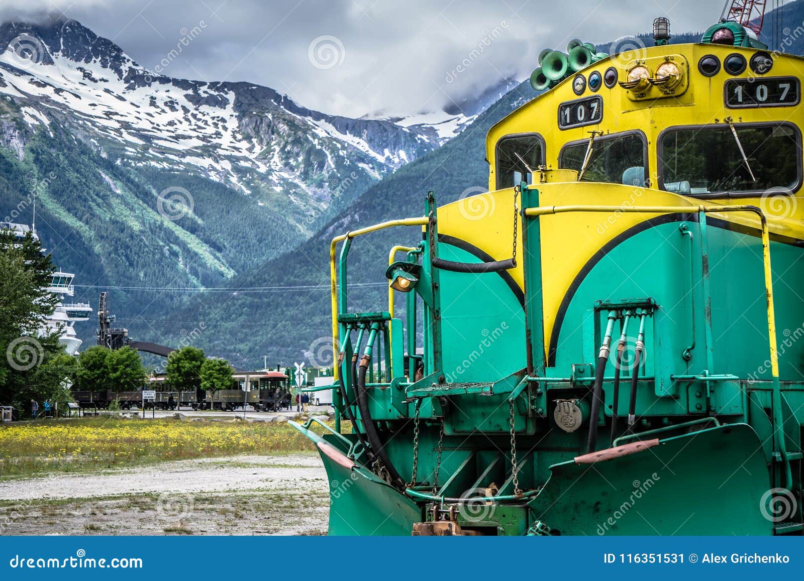 Skagway Alaska in June, Usa Northern Town Near Canada Stock Image ...