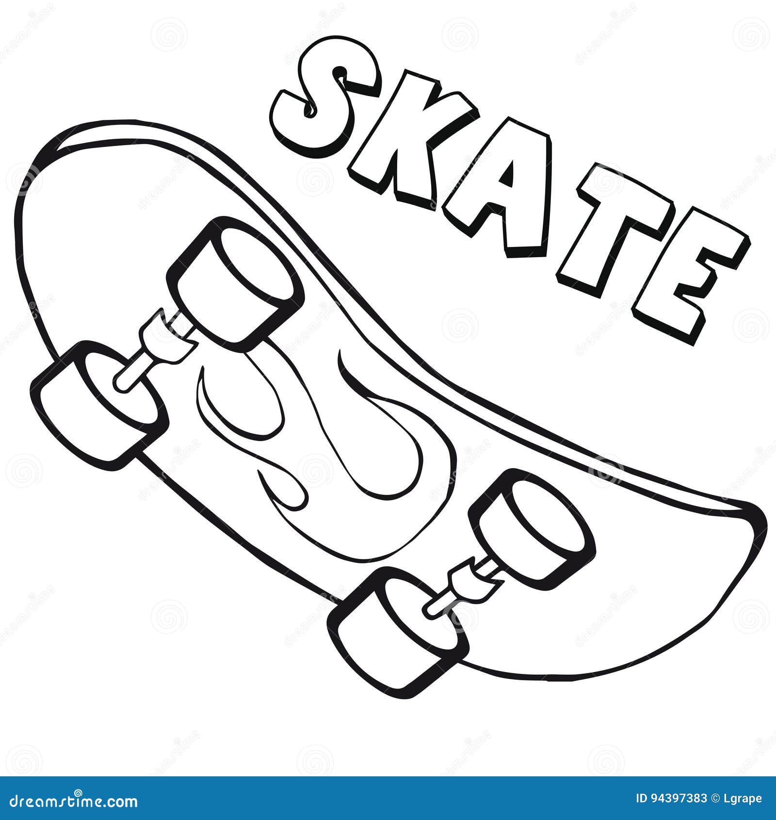 Desenhos de Skate para colorir e pintar - Pinte Online