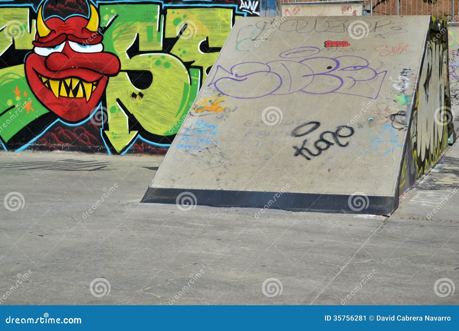 Skate park stock image. Image of graffiti, park, urban 35756281