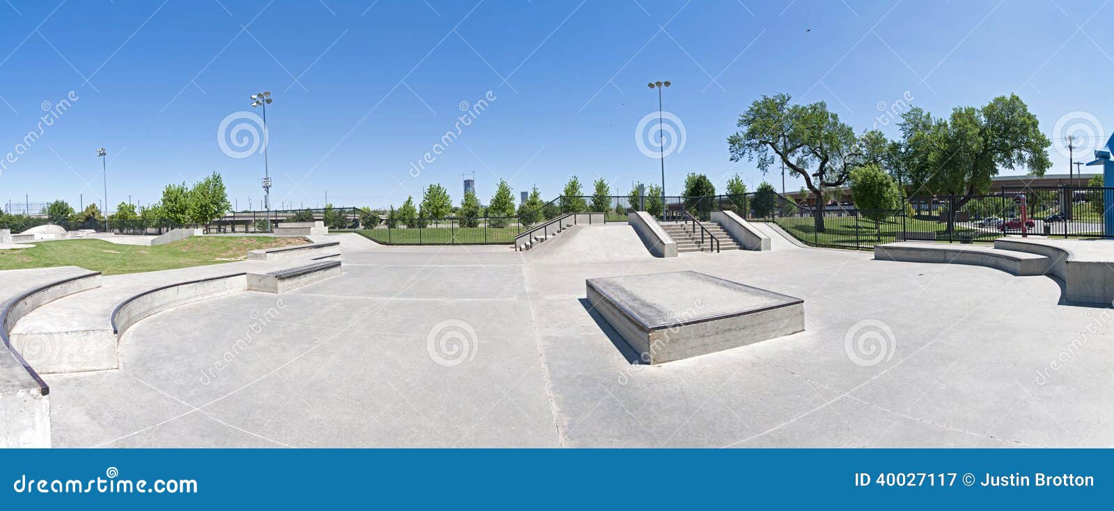 Skate Park Rails Stairs Made Cement Stock Photos Free & RoyaltyFree