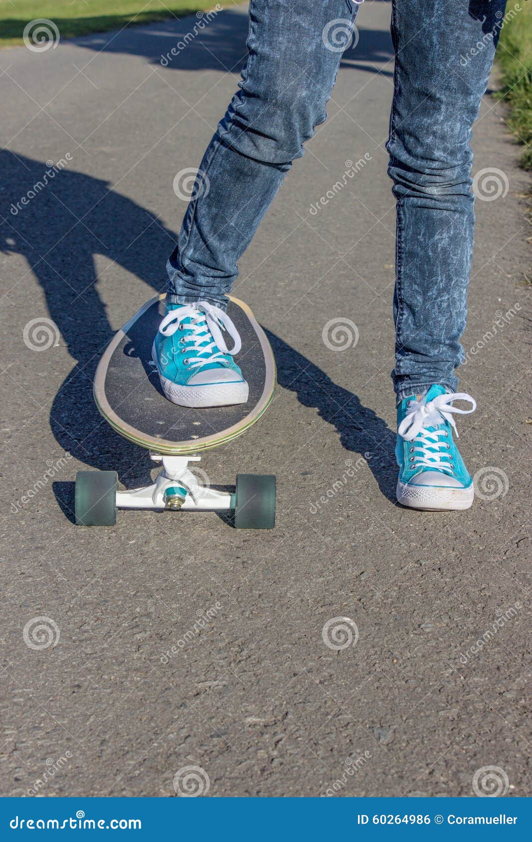 Skateboard stock photo. Image of pants, sports, street 60264986