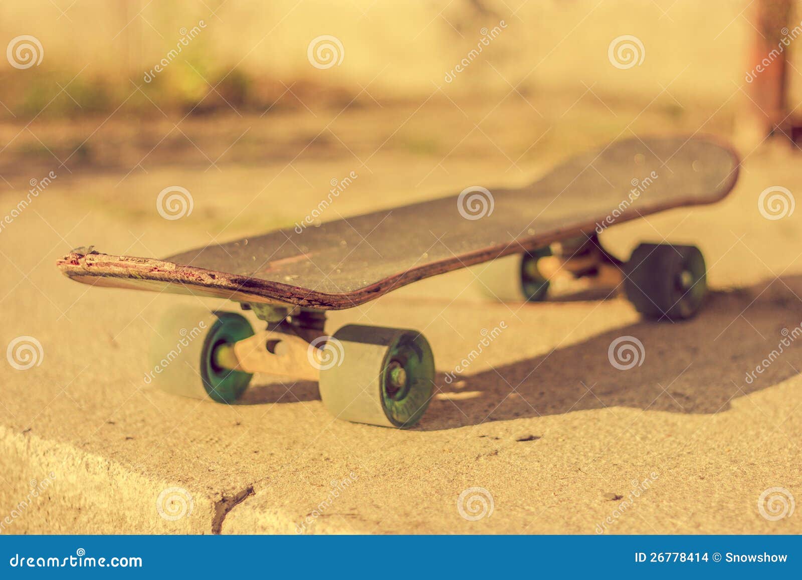 Skateboard on ground stock photo. Image of ground, wheel 26778414