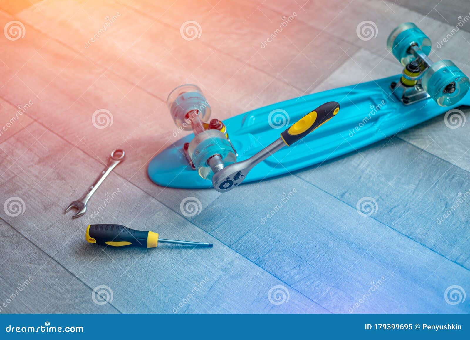 Skateboard and Tools for Repair Stock Image Image of skateboard