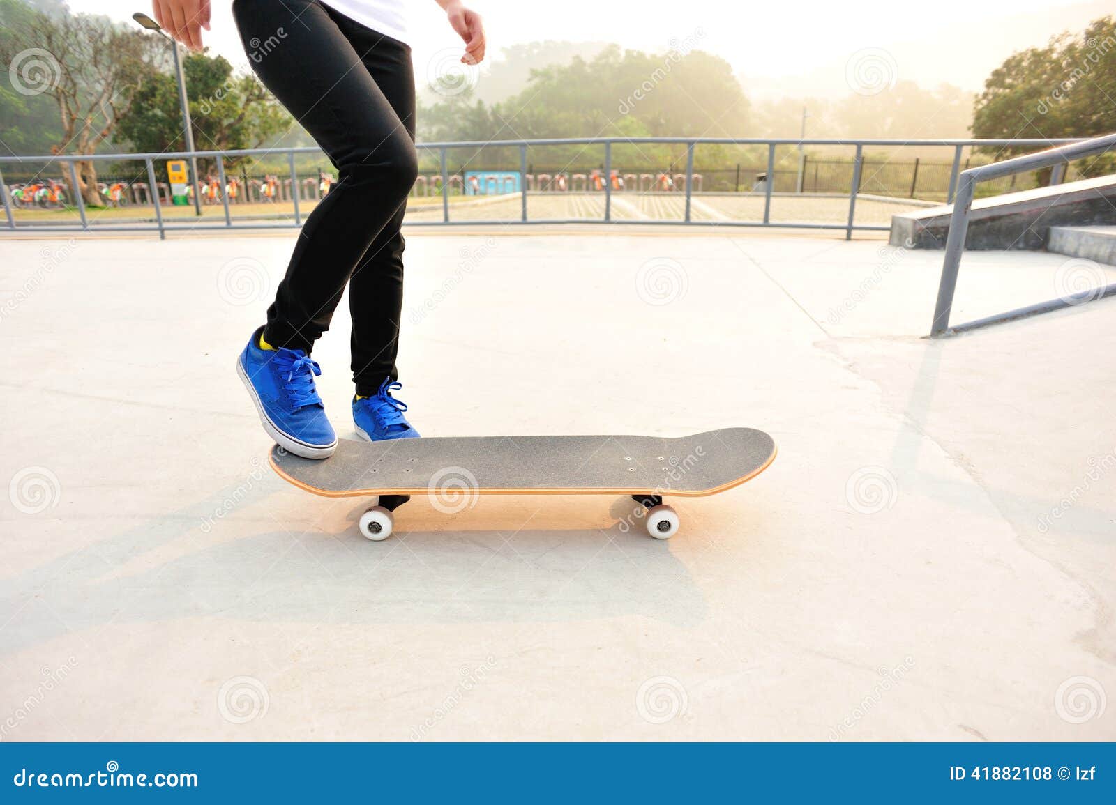 Skateboarding stock photo. Image of feet, action, girl 41882108