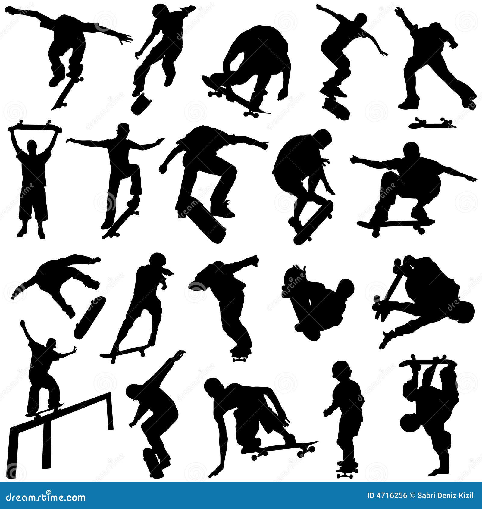 Skateboarding Vector Royalty Free Stock Image - Image: 4716256