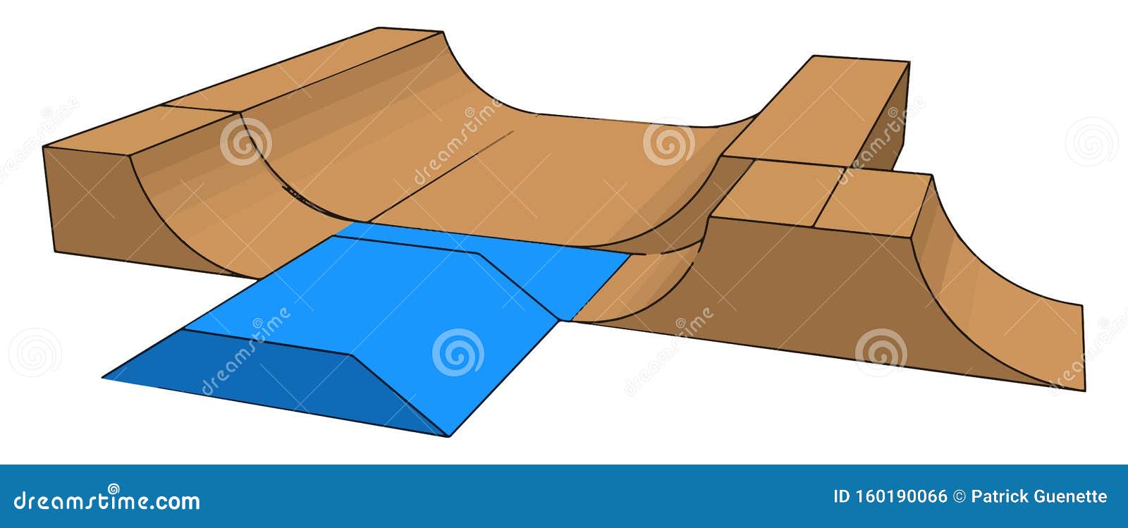 Skatepark Ramp, Illustration, Vector Stock Vector Illustration of