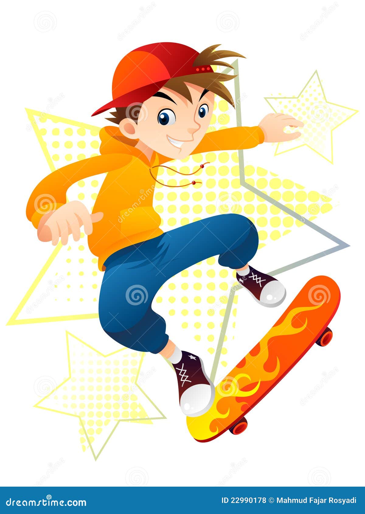 Skater Boy stock vector. Illustration of teenage, character - 22990178