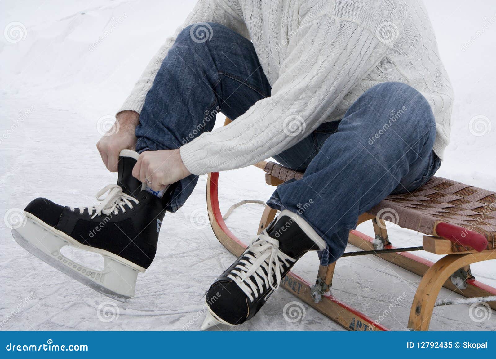 Skaters wearing skates stock image. Image of sport, prepare 12792435
