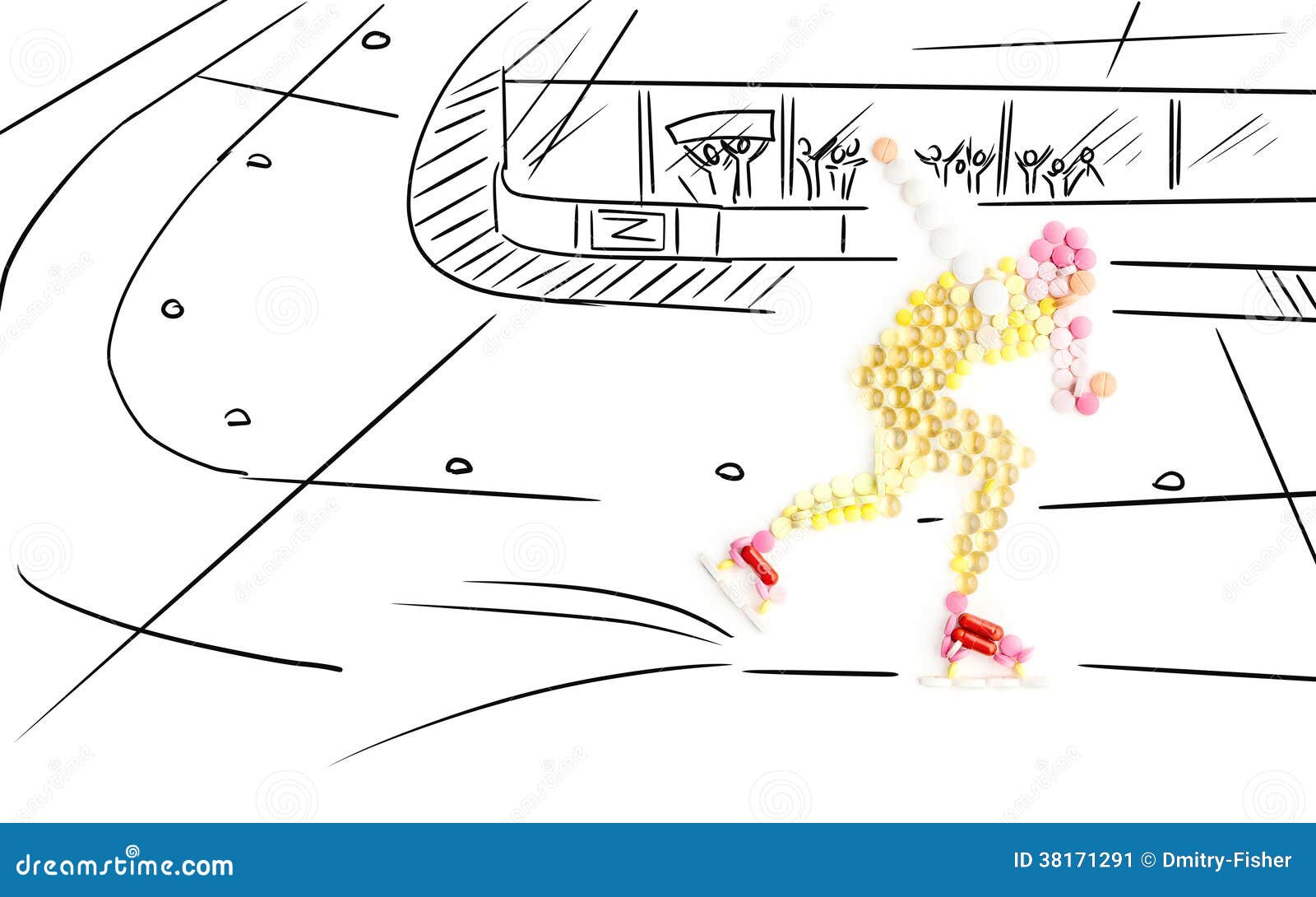 Skating and doping. stock image. Image of diet, metabolites 38171291