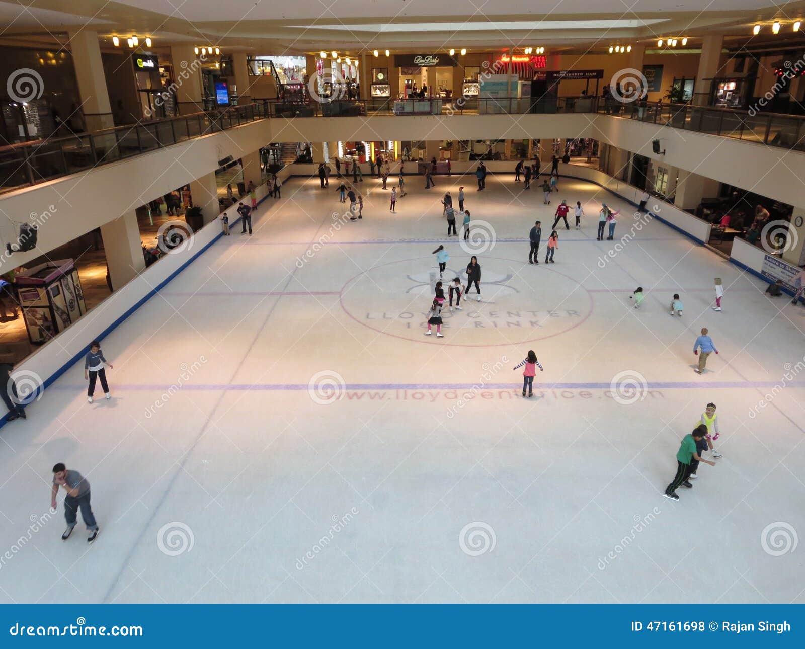 Skating hall inside a mall editorial stock photo. Image of children