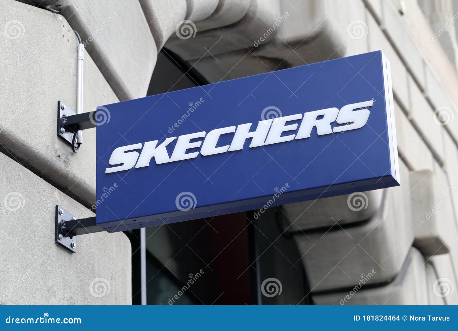 White Skechers Logo Sign in ZÃ¼rich, Switzerland Editorial Stock Image - Image of located, office: 181824464