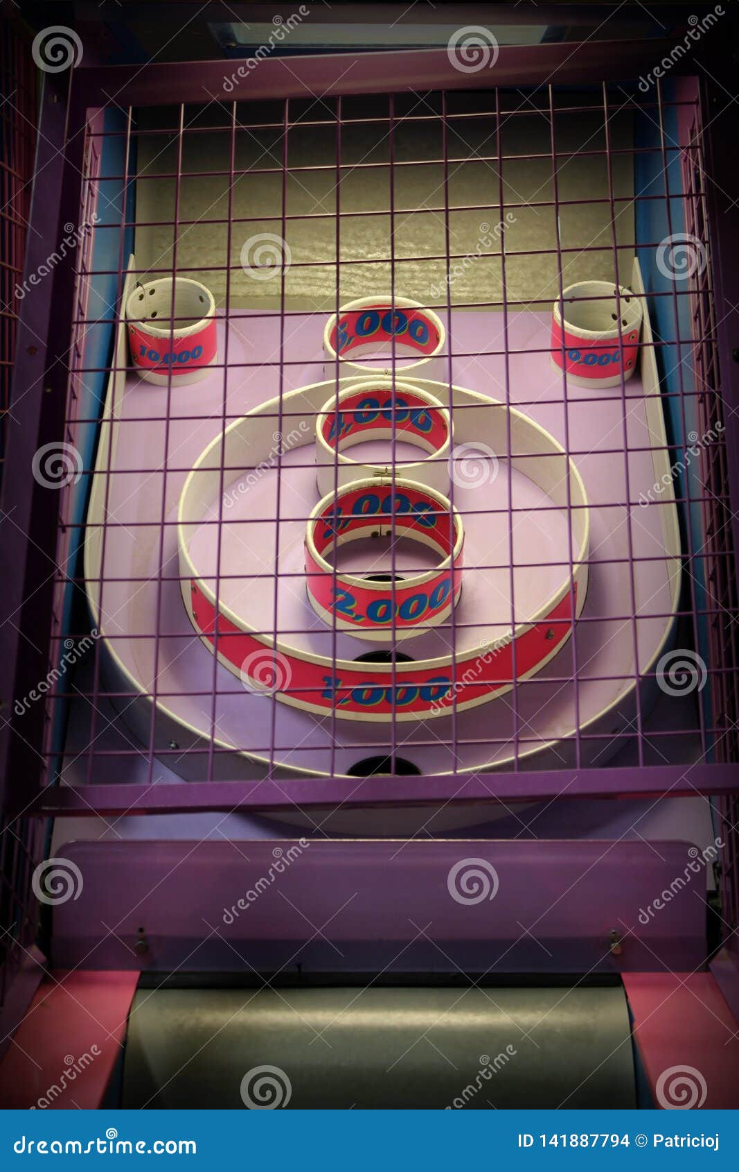 Skee Ball Arcade Bowling Game Stock Photo