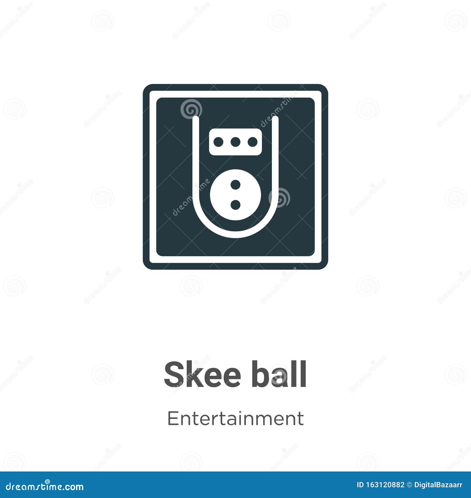 skee ball  icon on white background. flat  skee ball icon  sign from modern entertainment collection for mobile
