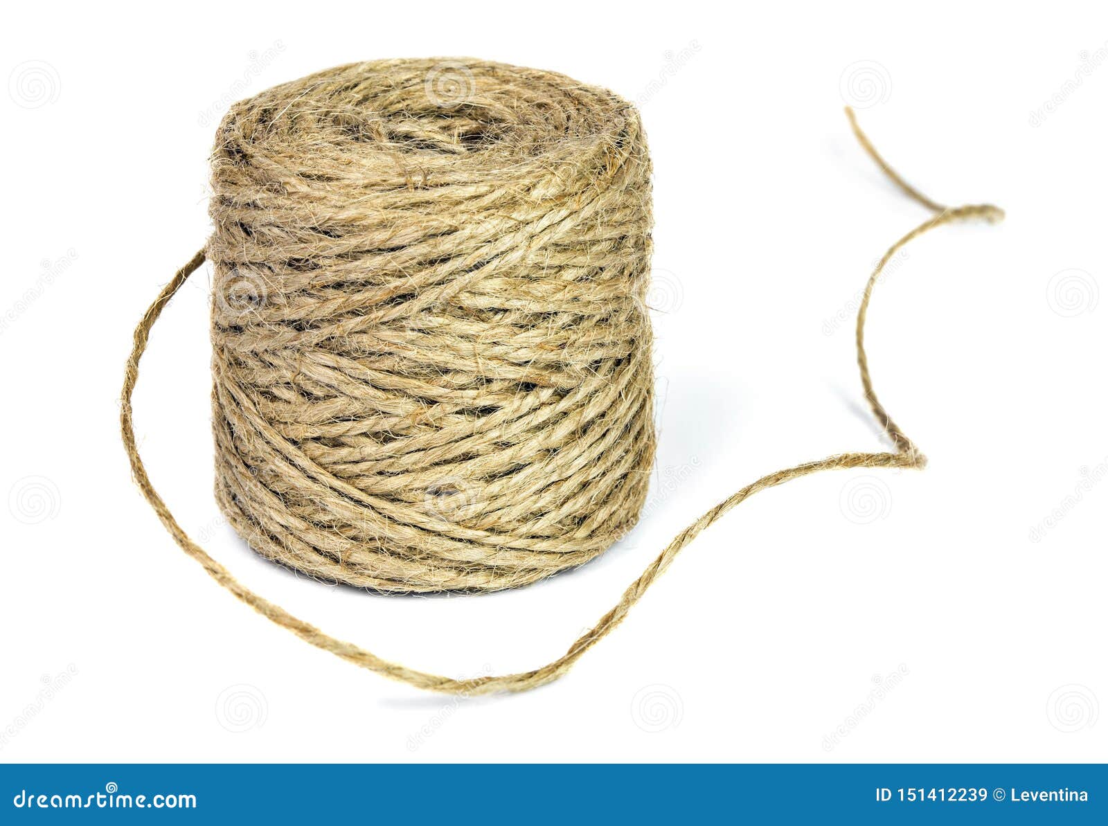 Skein of jute rope stock image. Image of knot, cord 151412239