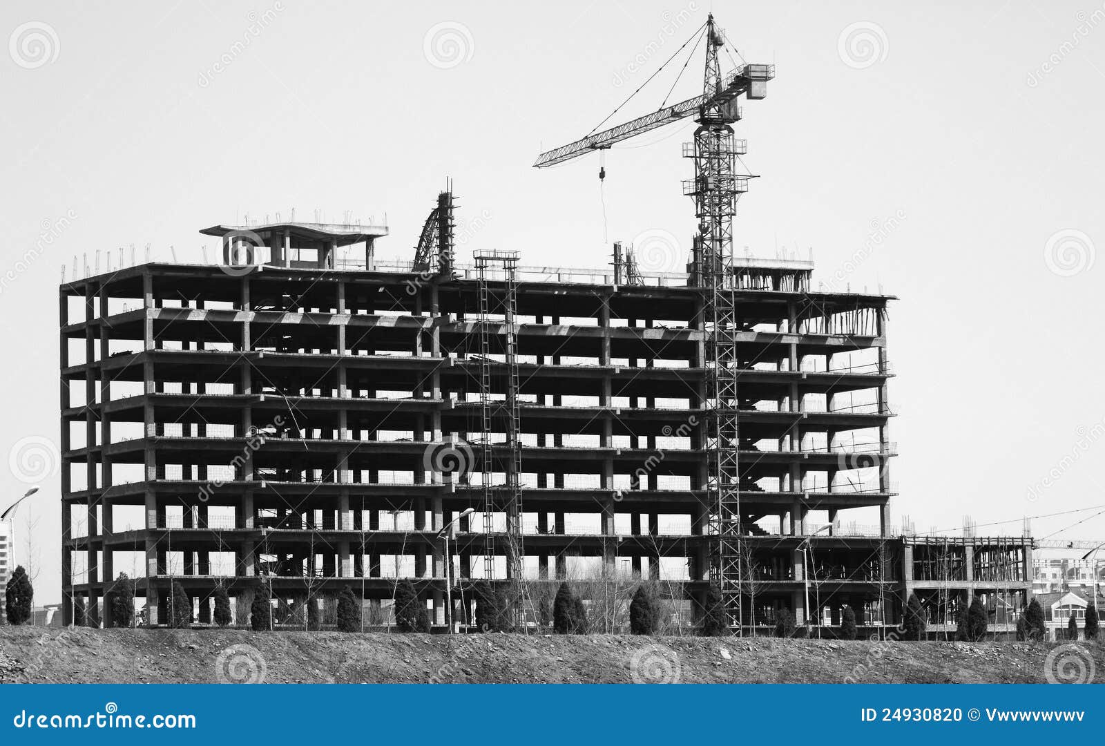 The Skeleton Of A Building Stock Photo - Image: 24930820