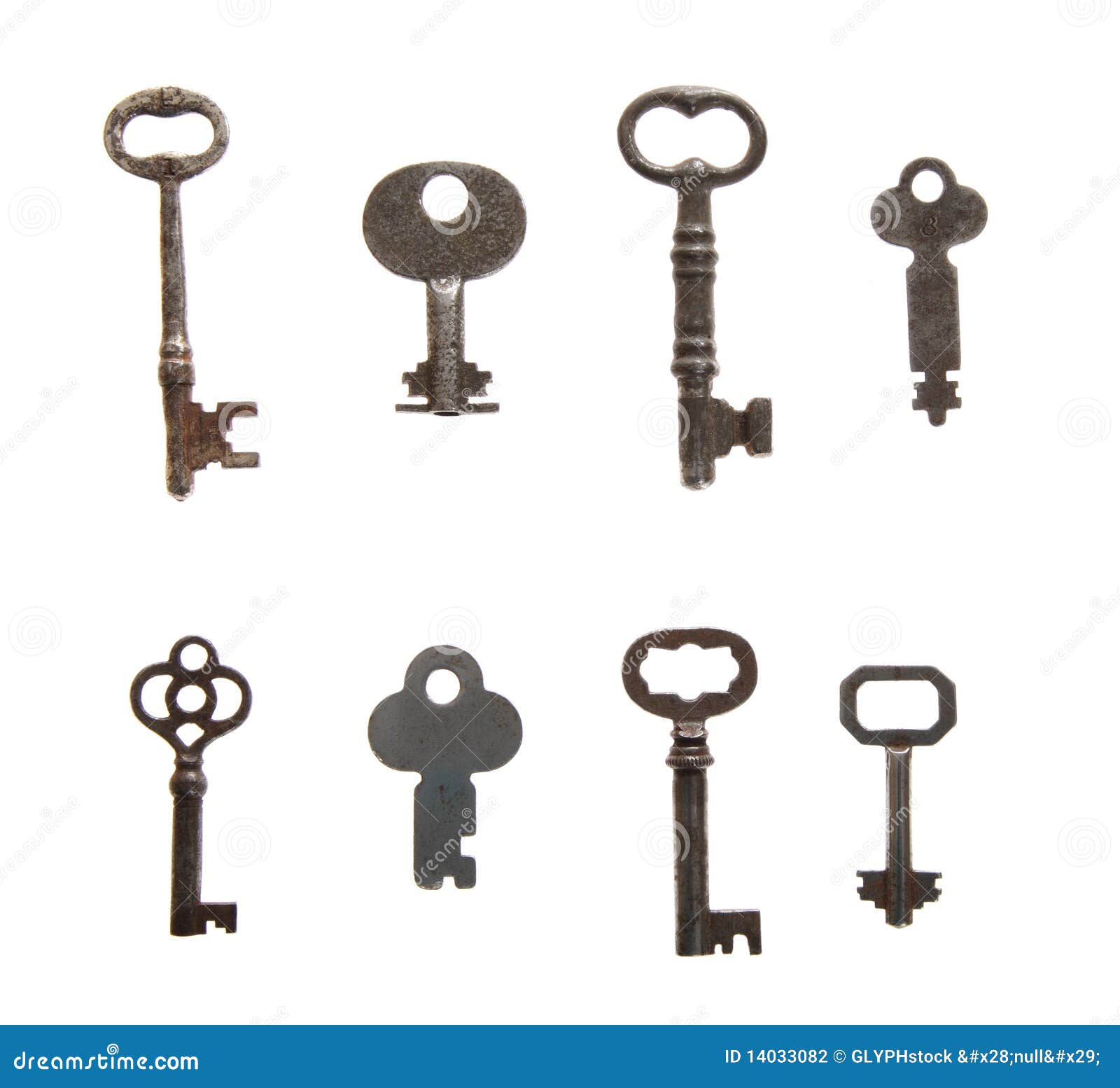 Skeleton Keys To Unlock All Doors. Blurred And Focused Shot At Royalty