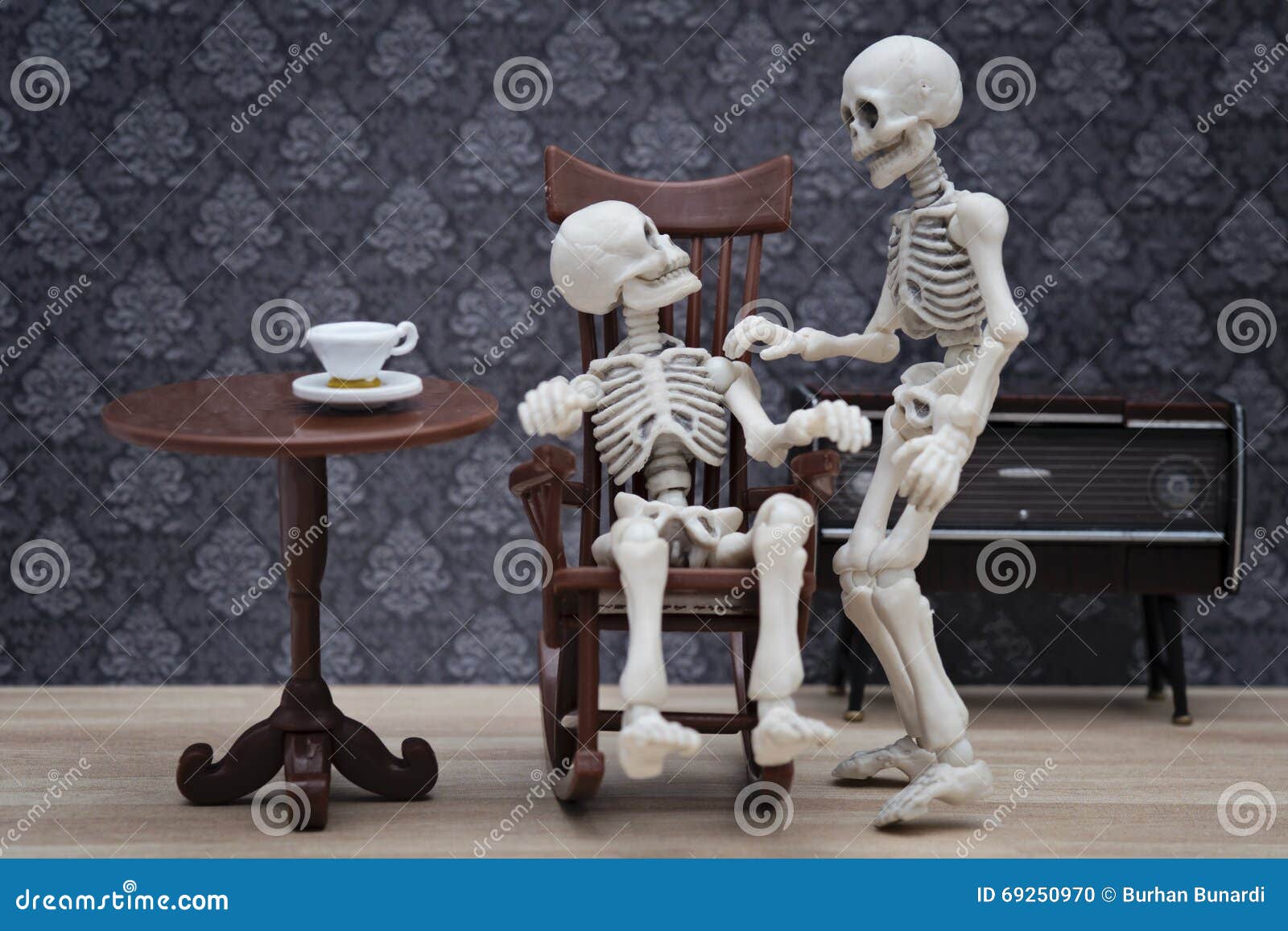 Skeletons Chat Stock Photo Image Of Abstract Adult 69250970