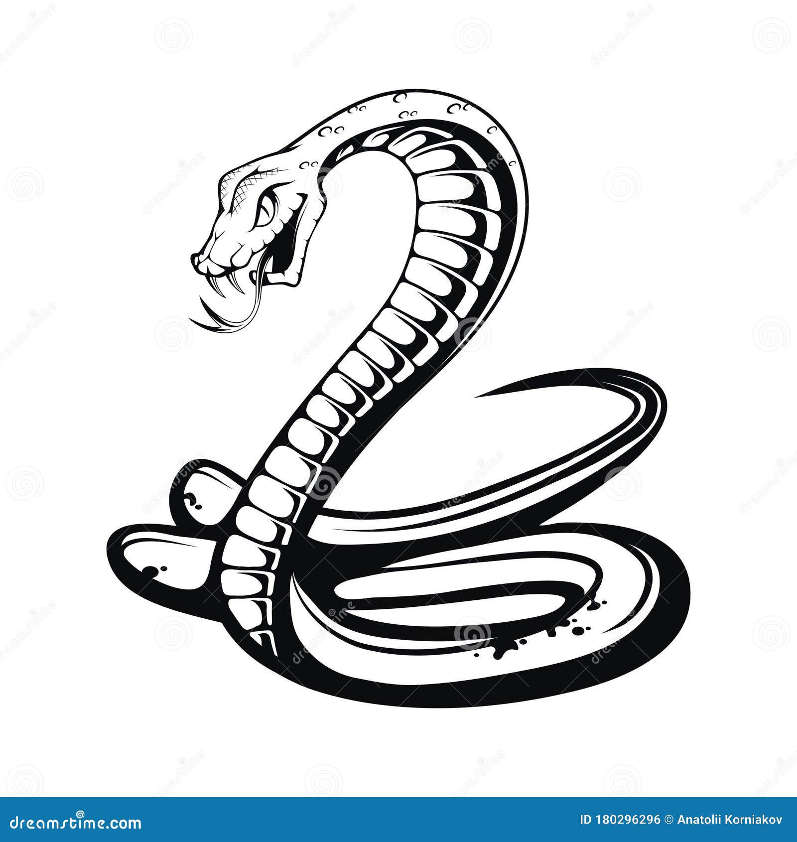 24 Best Drawing snake long fangs flat sketch for Learning