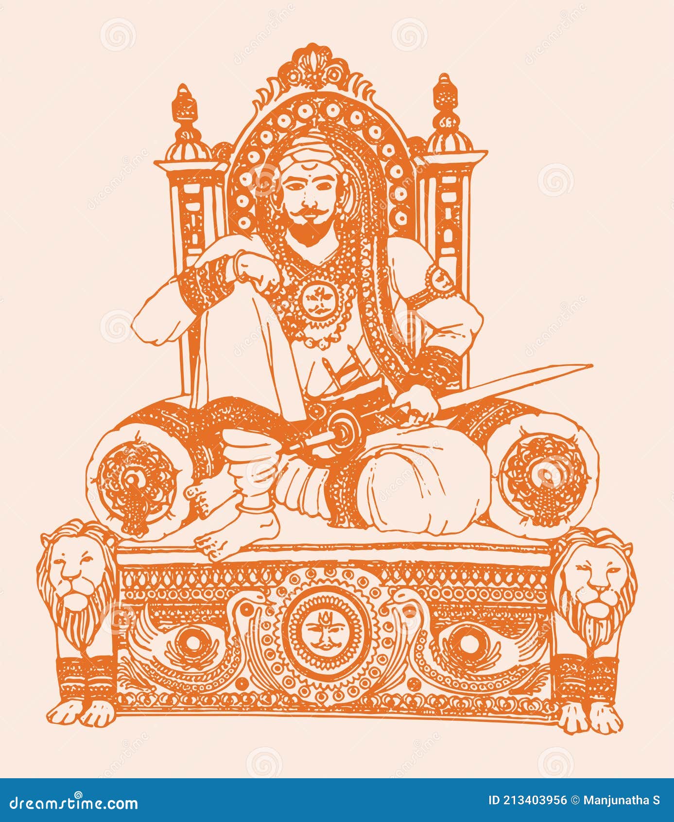 Sathrapathi Shivaji Drawing by Karthikayan Nadarajapillai Shylaja - Pixels