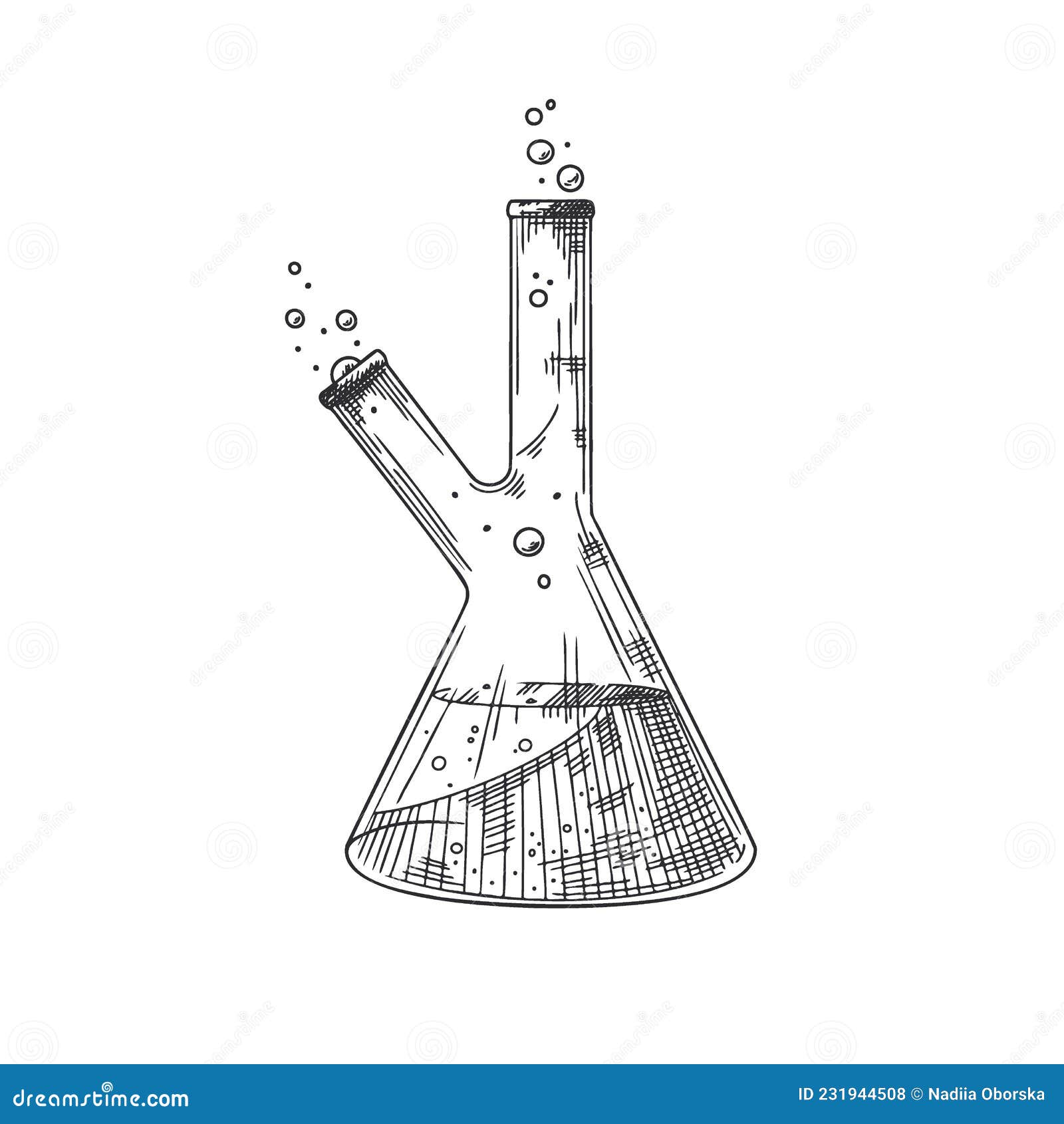 Science lab beakers sketch hi-res stock photography and images - Alamy
