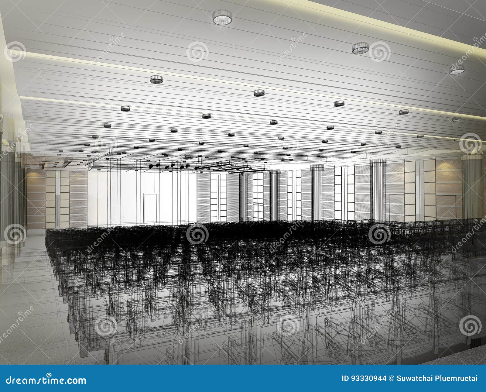 Concert hall interiors for IQIntel on Behance