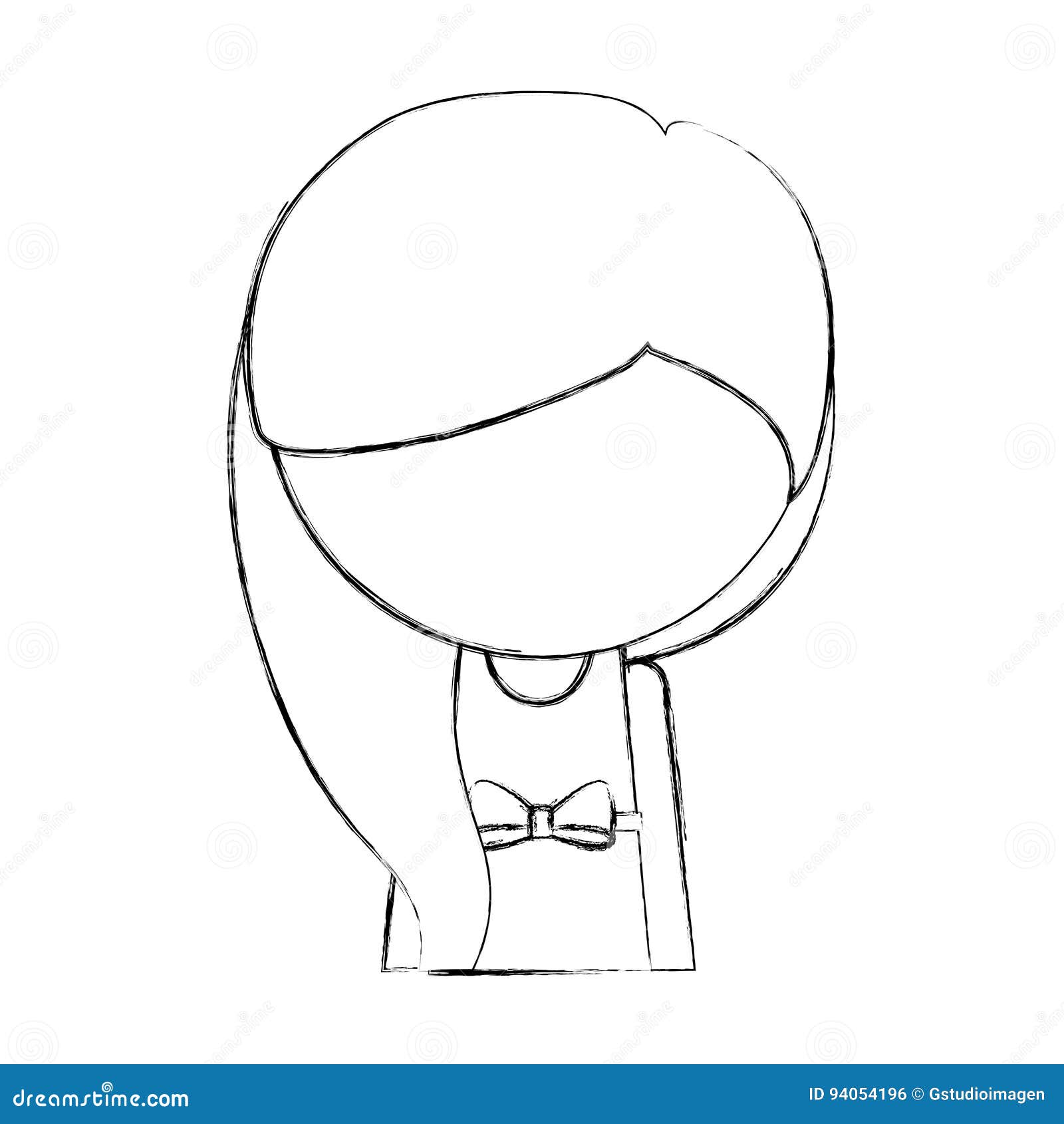 Business Woman Faceless In Jacket And Skirt Sketch Silhouette In White  Background Stock Illustration - Download Image Now - iStock