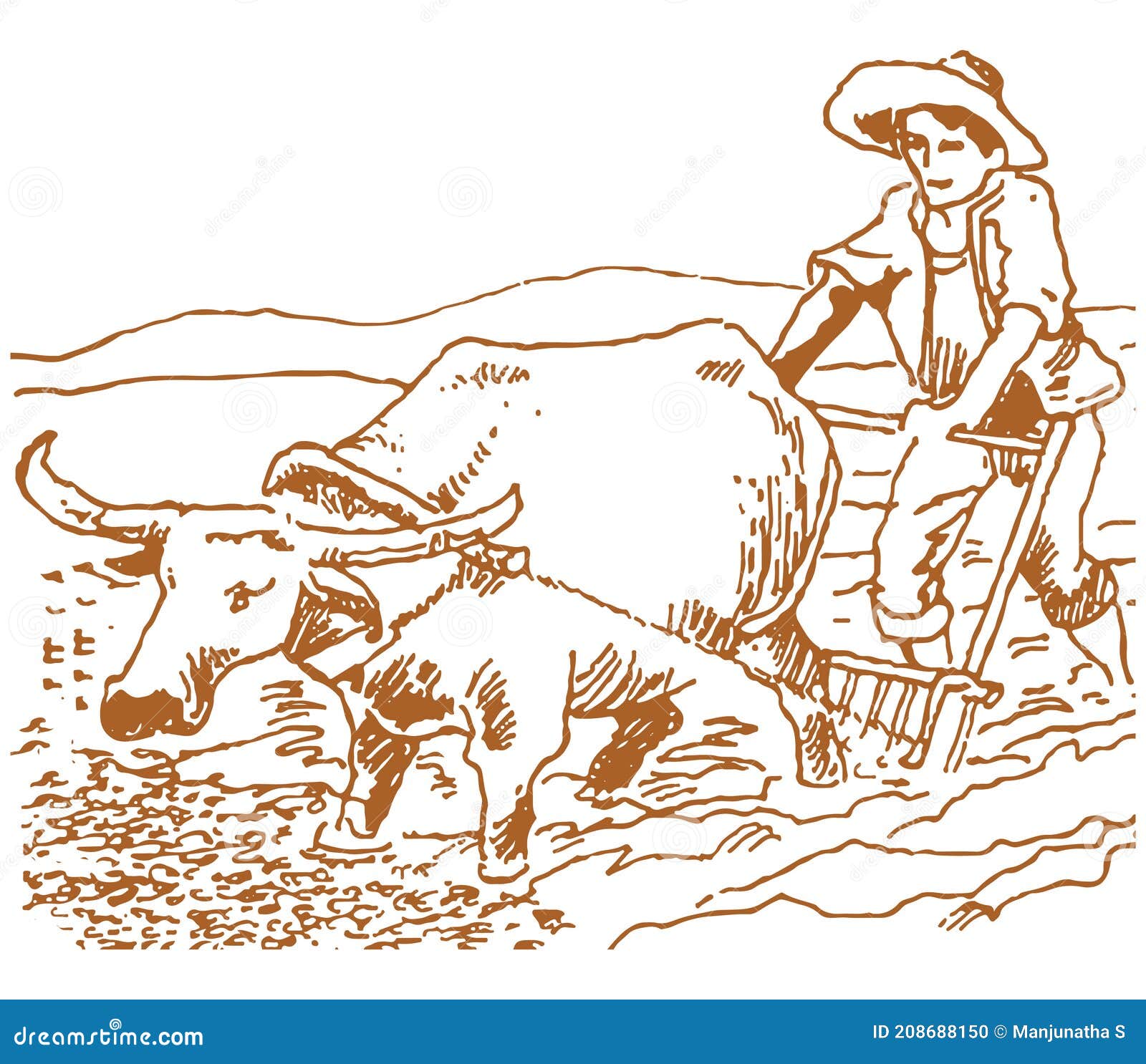 1474 Indian Farmer Drawing Images Stock Photos  Vectors  Shutterstock