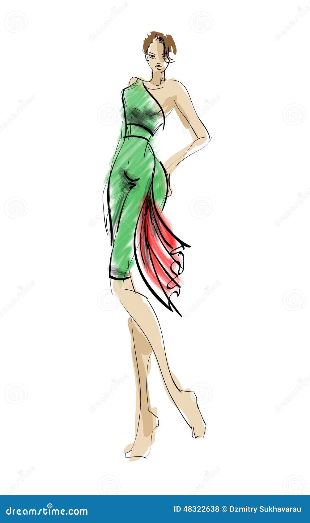 sketch fashion girl sketch fashion girl