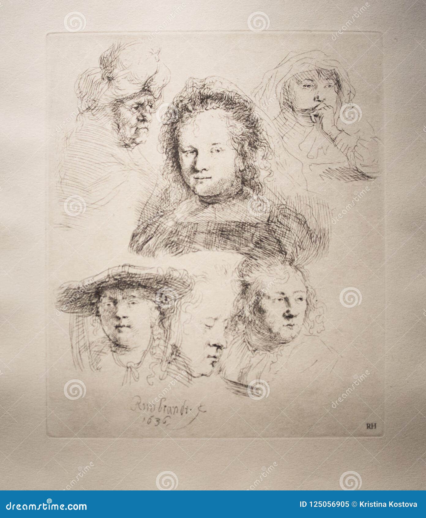 rembrandt saskia drawing