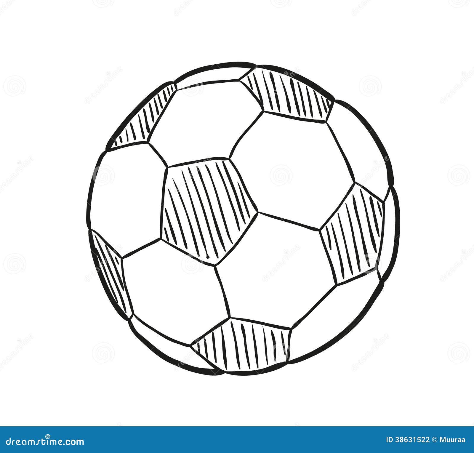 football ball drawing Skizze schizzo palla