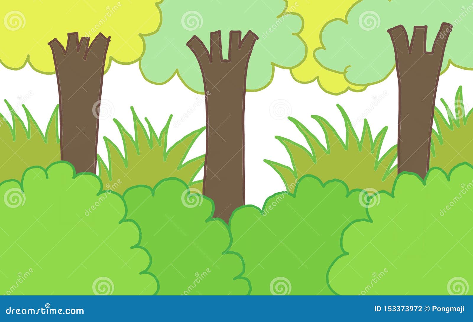 How to draw forest 06  EasyToDrawcom