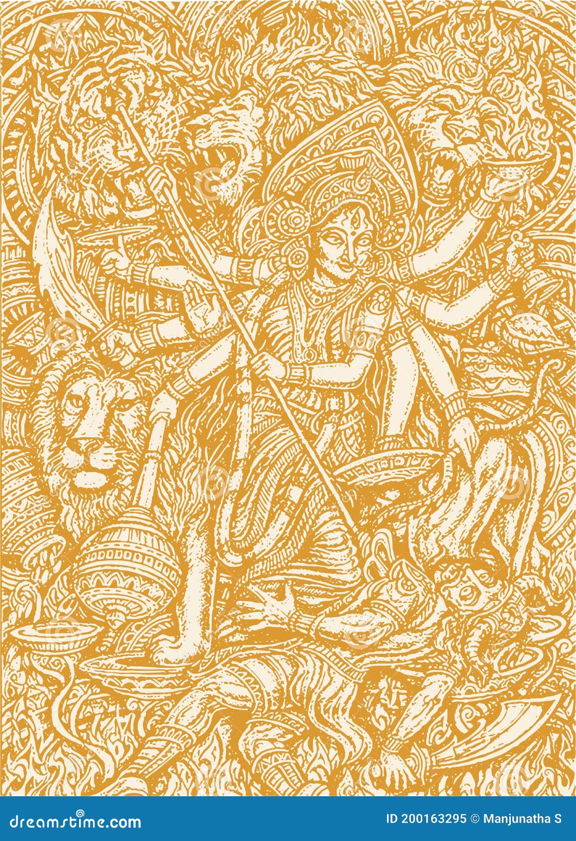 Update more than 149 durga mata drawing easy latest