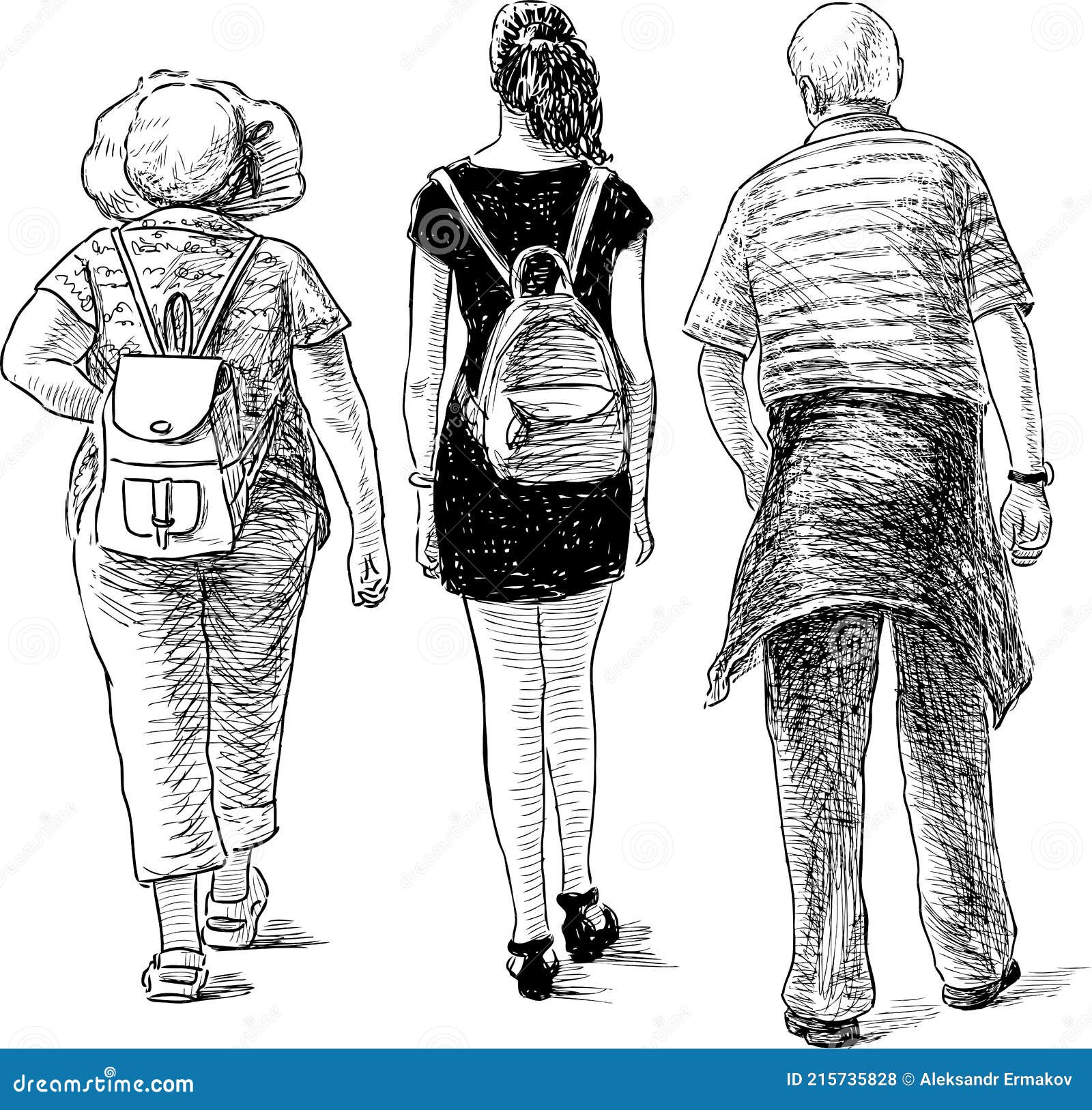 Premium Vector | Family, togetherness, spending time with relatives  concept. parents, grandparents and child on grandfather's hands in park  together. hand drawn sketch illustration