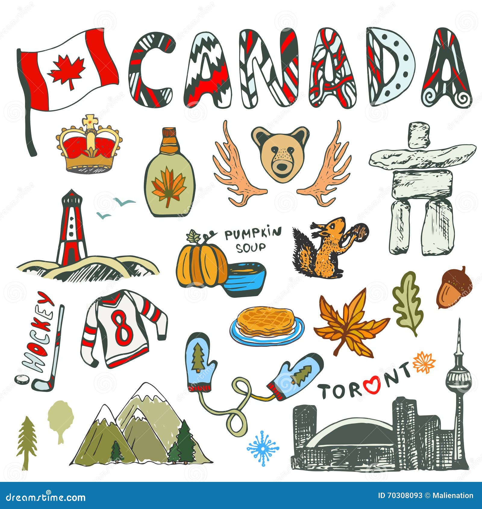 moose symbol art Vector: hand Stock of Sketch collection Canadian Canada symbols. drawn moose symbol art Vector: hand Stock of Sketch collection Canadian Canada symbols. drawn