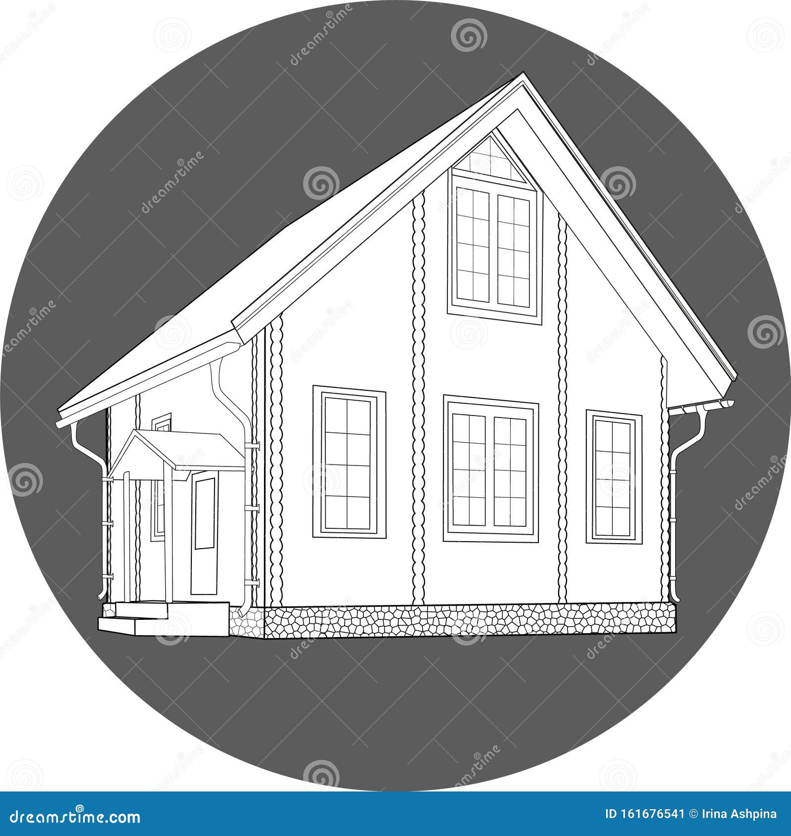 House Portrait | Pencil Sketch Drawing Of Your Home