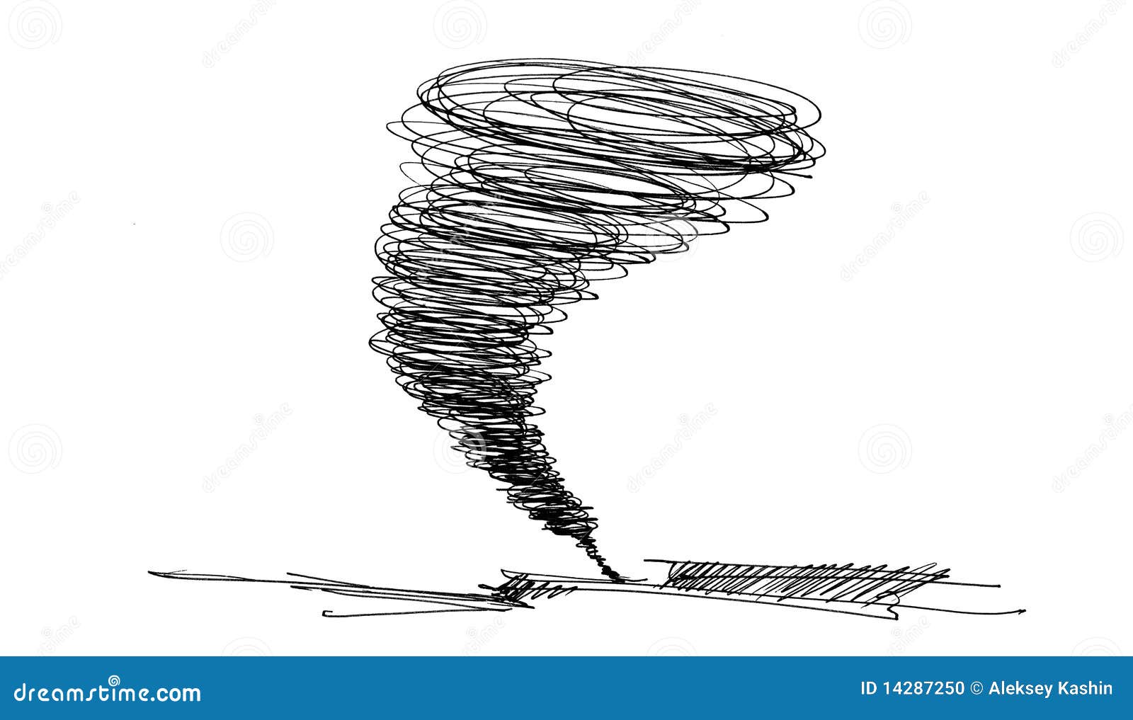 Sketch of the hurricane stock illustration. Illustration of dramatic