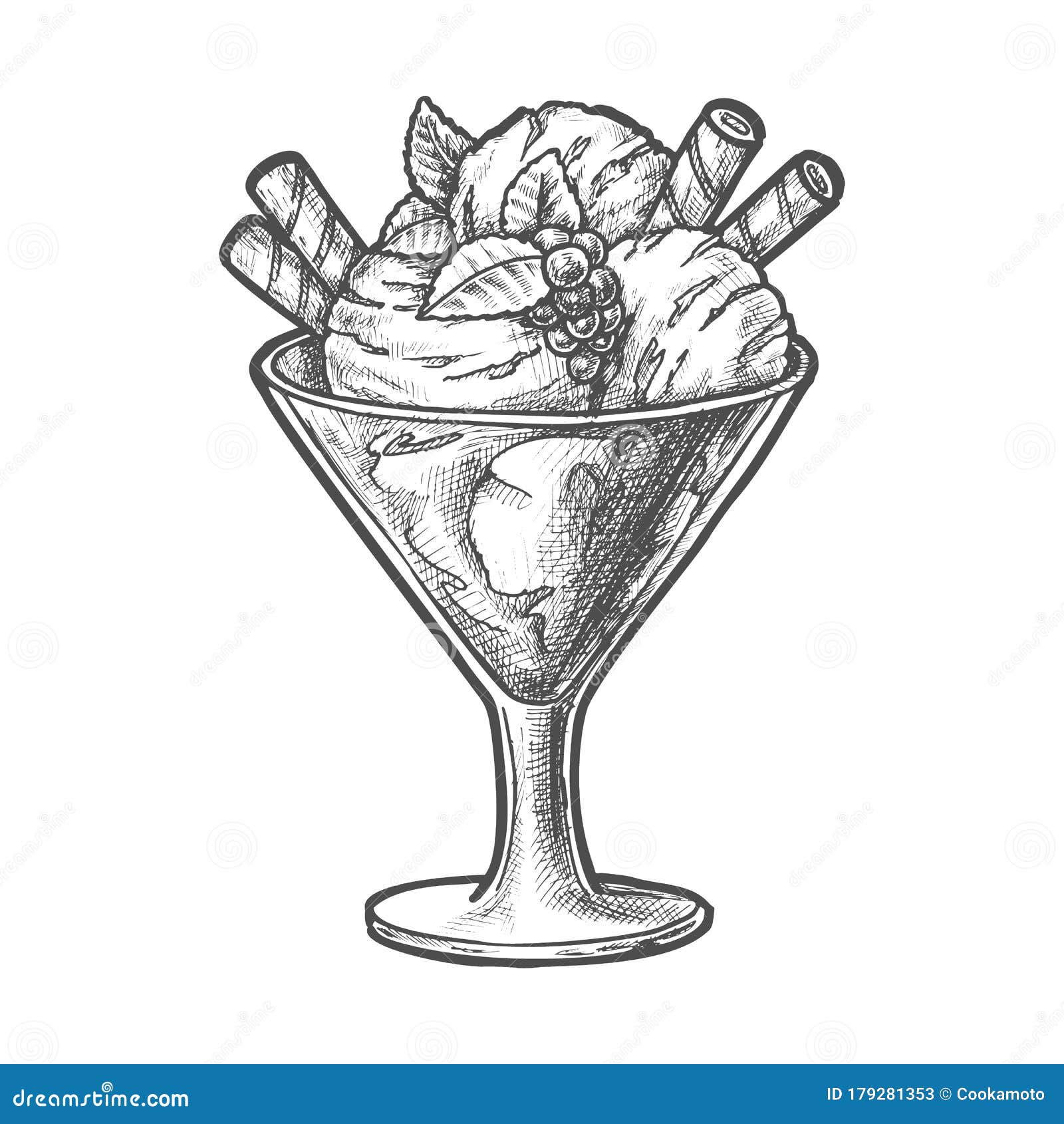 Ice Cream Sundae Drawing - HelloArtsy-anthinhphatland.vn