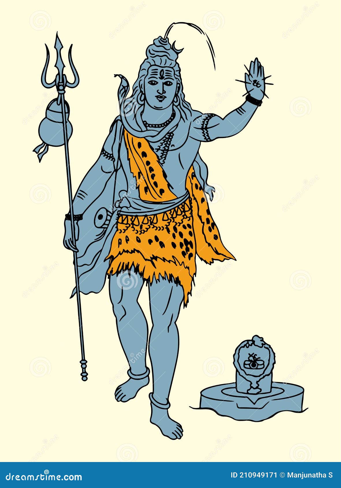 Saurabh Singh Rajput - Lord Shiva illistration