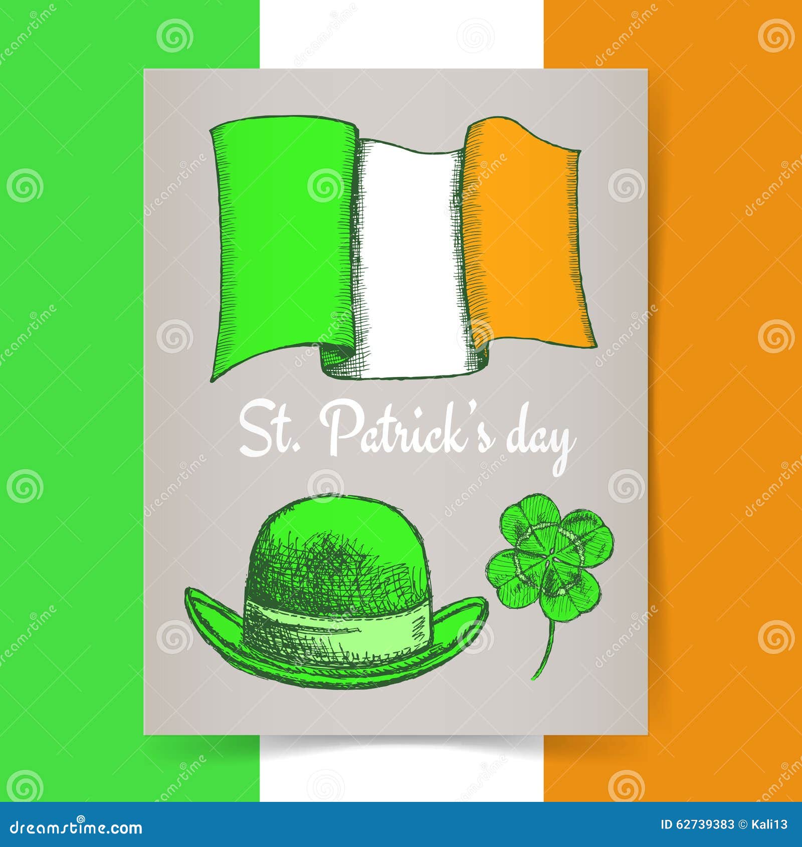 Sketch Irish poster stock vector. Illustration of patrick 62739383