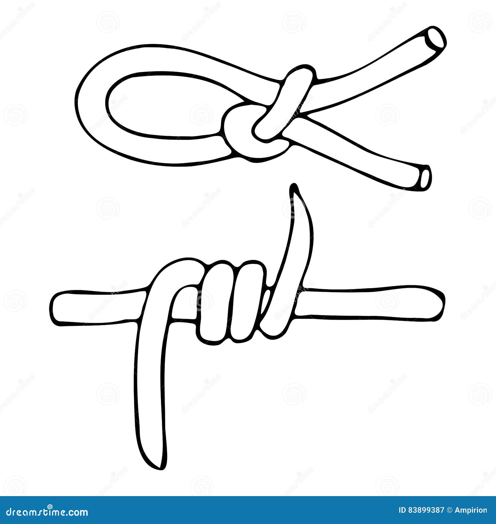 Nautical Rope Knots Vector Sketch Icons Set Marine Rope Knots With  Different Loop Hitches Cord Bends Twists And Cut Thread Edges Royalty  Free SVG Cliparts Vectors And Stock Illustration Image 138474459
