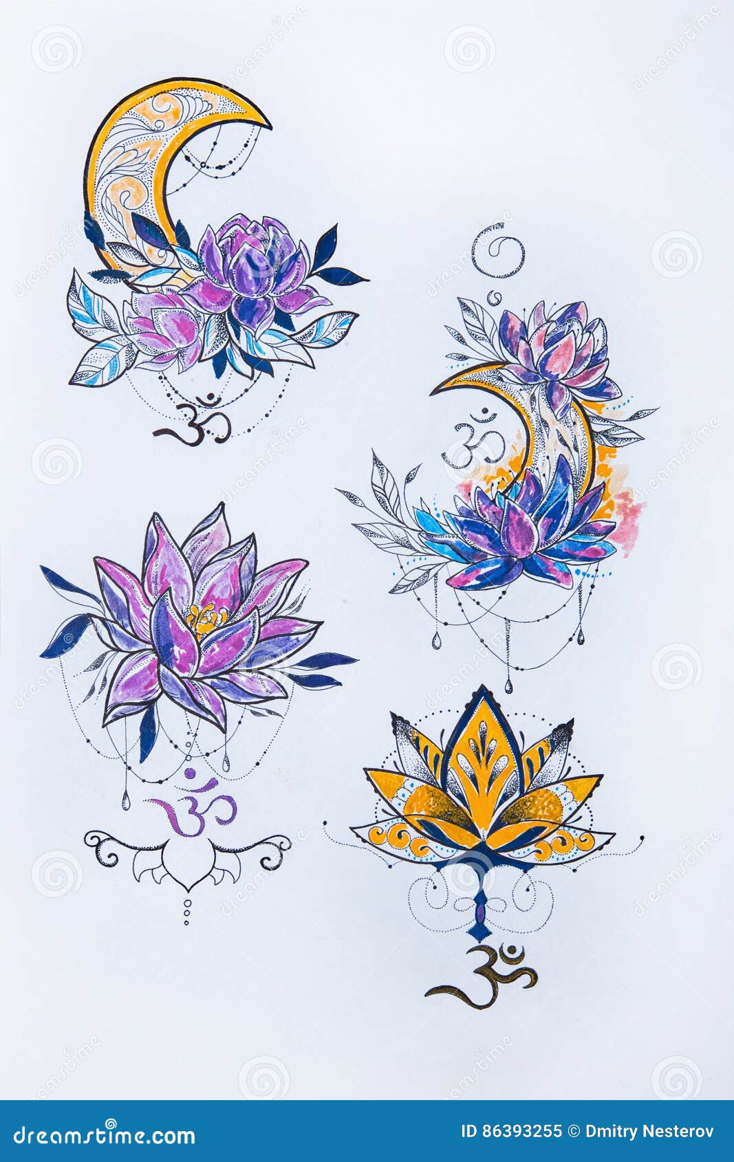 Update 85+ mandala lotus and moon tattoo best - in.coedo.com.vn